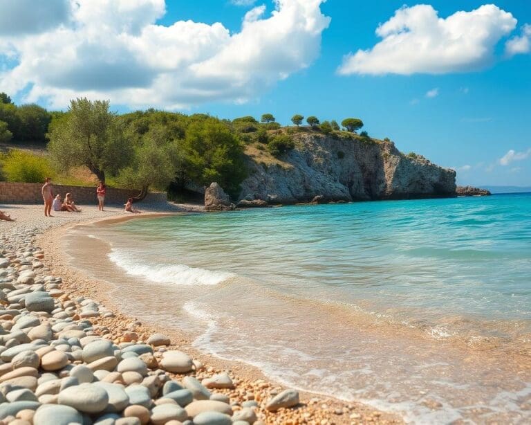 stranden Kroatië rustig