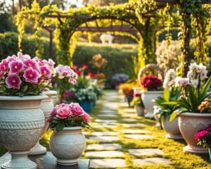 bloempotten tuin