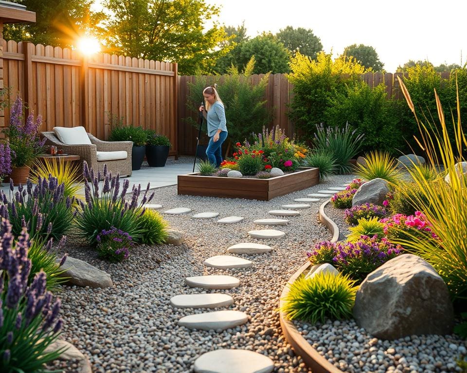 onderhoudsvriendelijke tuin