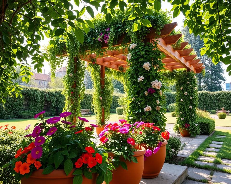 pergola klimplanten