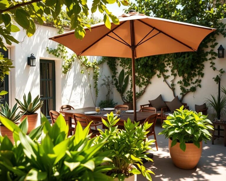 schaduw terras