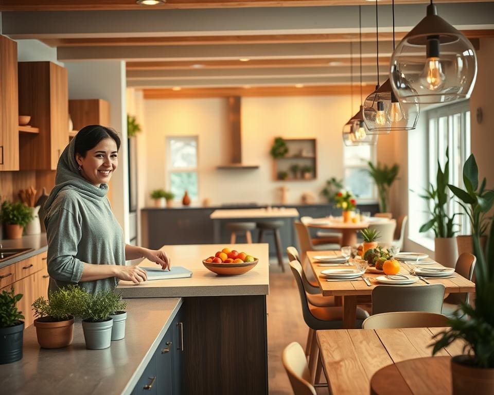 open keuken gezellig maken