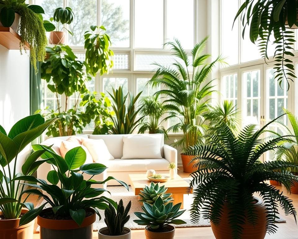 planten voor lichte woonkamer